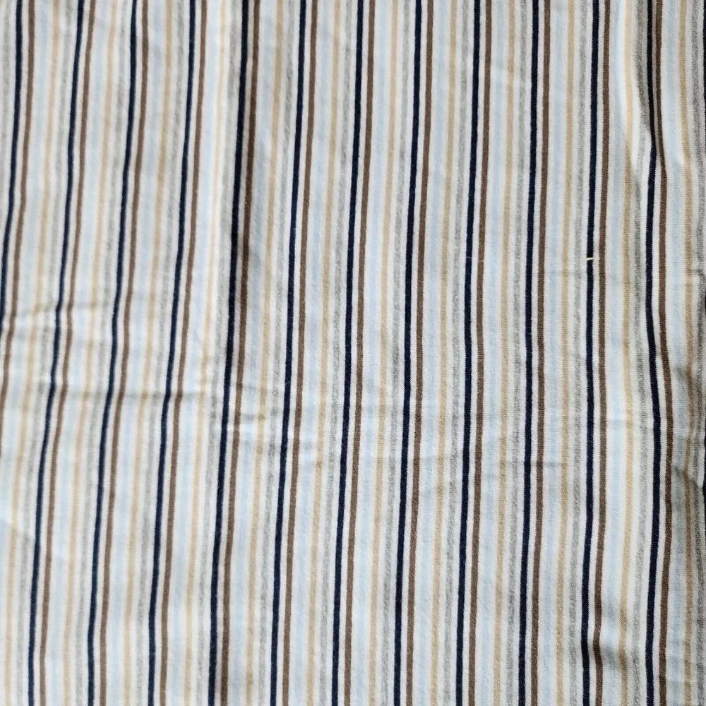 Carter's Baby Blanket Receiving Swaddle‎ Jersey Cotton Blue/Brown/White Striped
